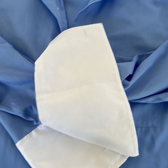 Donald J. Trump  non iron men’s button down blue shirt size 34/35 - Picture 10 of 11